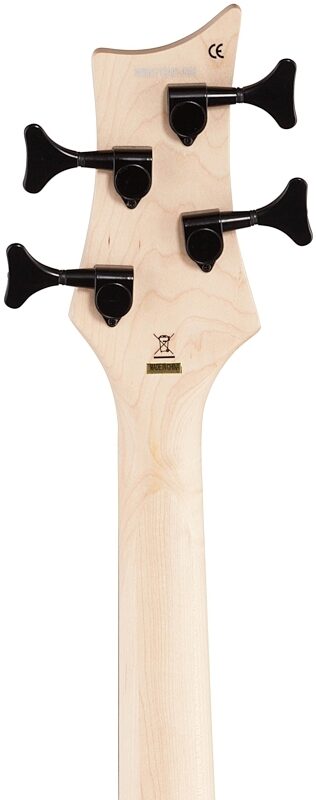 Dean Edge 09 Electric Bass, Satin Natural, Headstock Straight Back