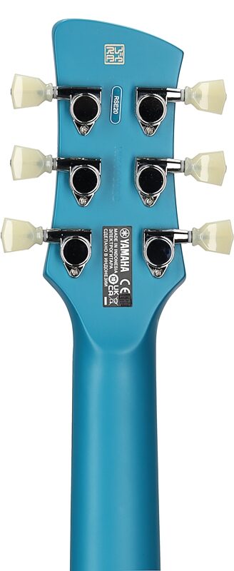 Yamaha Revstar Element RSE20 Electric Guitar, Swift Blue, Headstock Straight Back