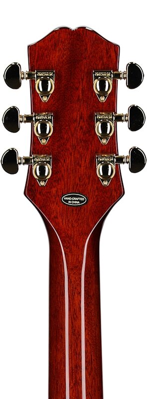 Epiphone Exclusive Les Paul Custom AAA Quilt Top Electric Guitar (with Gig Bag), Ice Tea, Headstock Straight Back