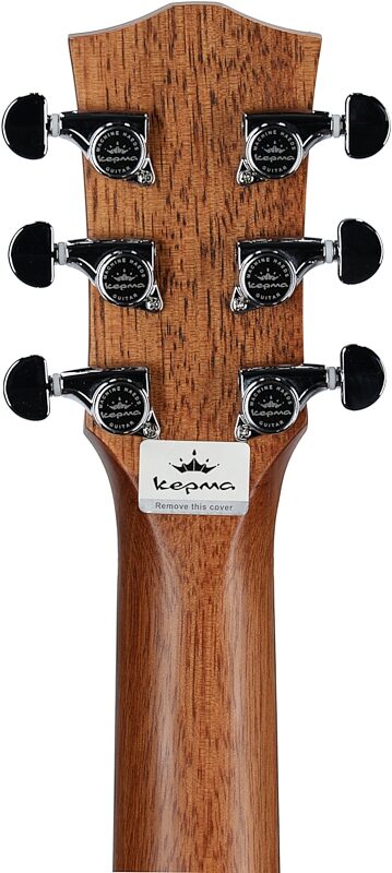 Kepma K3 Series M3-130 Mini Acoustic-Electric Guitar, Black, Headstock Straight Back