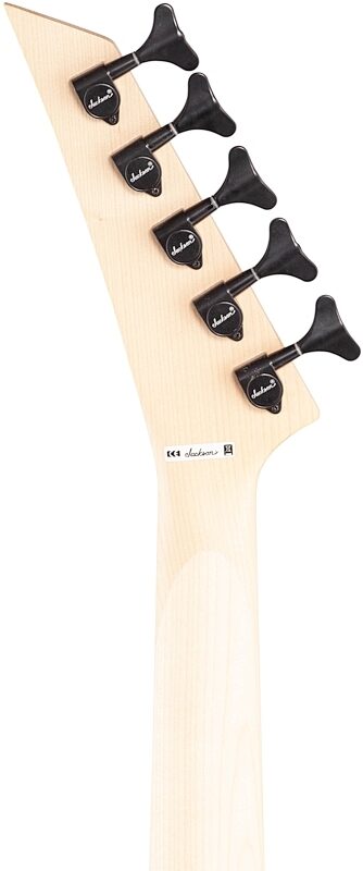 Jackson JS3V Concert Electric Bass, 5-String, Amaranth Fingerboard, Metallic Blue, Headstock Straight Back