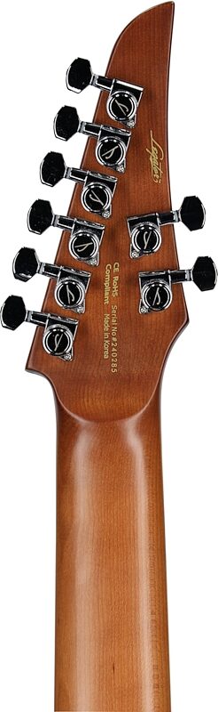 Legator Ninja N8FOD Multi-Scale Electric Guitar, 8-String (with Gig Bag), Arctic Blue, Headstock Straight Back