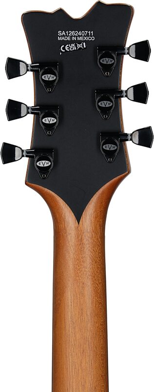 EVH Eddie Van Halen SA-126 Special Electric Guitar (with Case), Black, Headstock Straight Back