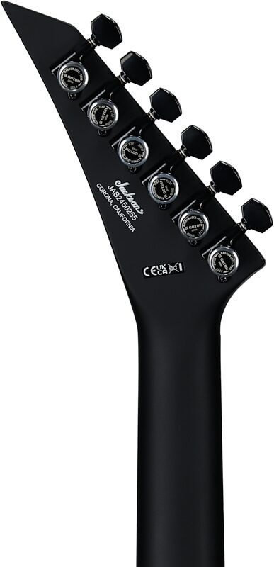 Jackson American Series Soloist SL2 DX HT Electric Guitar (with Case), Satin Black, Headstock Straight Back