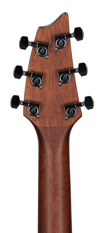 Breedlove Discovery S Concert CE Acoustic Guitar, Left-Handed, Edgeburst, Headstock Straight Back