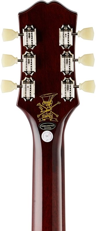 Epiphone Slash Les Paul Electric Guitar (with Case), November Burst, Blemished, Headstock Straight Back
