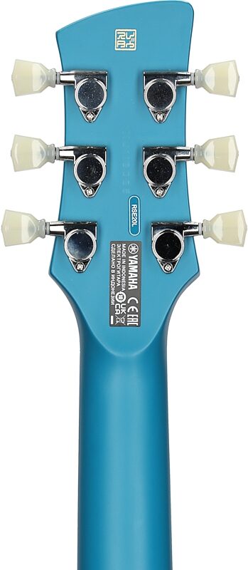 Yamaha Revstar Element RSE20L Left-Handed Electric Guitar, Swift Blue, Headstock Straight Back