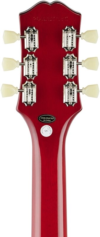 Epiphone Les Paul Standard 50s Electric Guitar, Vintage Sunburst, Headstock Straight Back