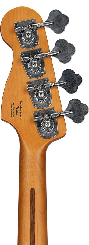 Squier 40th Anniversary Vintage Edition Precision Bass Guitar, Dakota Red, Headstock Straight Back