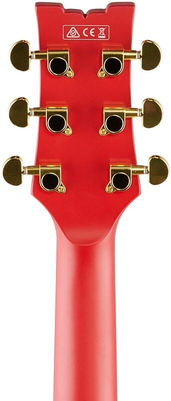 Ibanez Artcore Expressionist AMH90 Electric Guitar, Flat Red, Headstock Straight Back