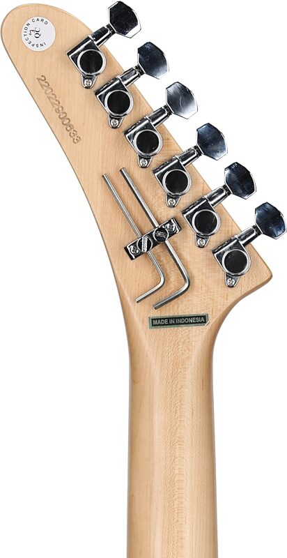 Kramer Baretta Custom Graphics Series Electric Guitar (with Soft Case), Hot Rod, Headstock Straight Back