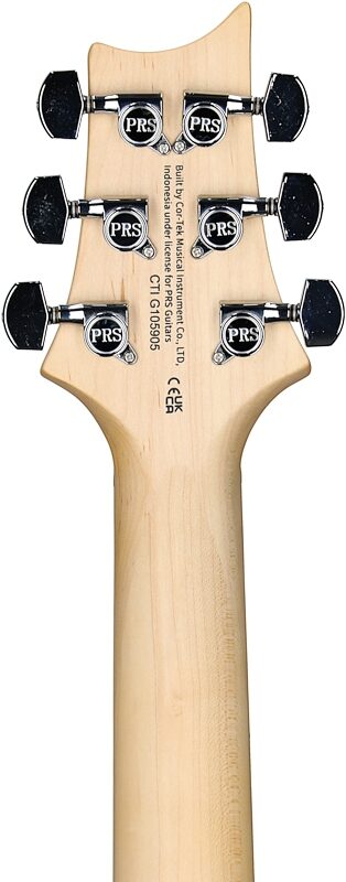 PRS Paul Reed Smith SE Swamp Ash Special Electric Guitar (with Gig Bag), Iris Blue, Headstock Straight Back