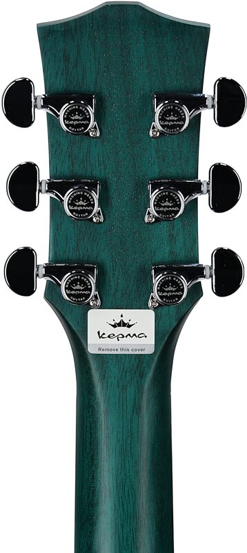 Kepma K3 Series D3-130 Acoustic-Electric Guitar, Trans Blue Matte, with AcoustiFex K-10 Pickup, Headstock Straight Back