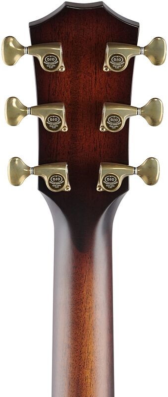 Taylor Builder's Edition 324ce Grand Auditorium Acoustic-Electric Guitar (with Case), Kona Burst, Headstock Straight Back
