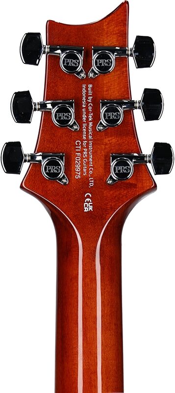 PRS Paul Reed Smith SE Custom 24-08 Electric Guitar (with Gig Bag), Vintage Sunburst, Headstock Straight Back
