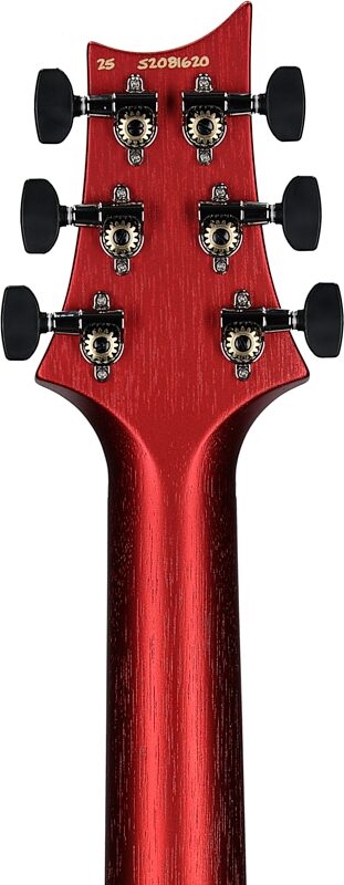 PRS Paul Reed Smith S2 Standard 22 Satin Electric Guitar, Red Apple Metallic, Headstock Straight Back