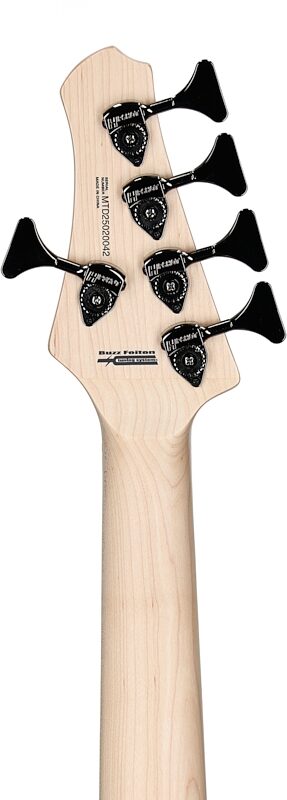 MTD Kingston Saratoga Deluxe 5 Electric Bass, 5-String (with Maple Fingerboard), Transparent Black Burst, Open Box (Very Good), Headstock Straight Back