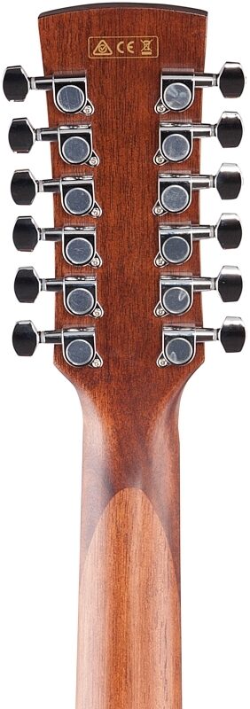 Ibanez Artwood AW5412 12-String Acoustic-Electric Guitar, Open Pore Natural, Headstock Straight Back