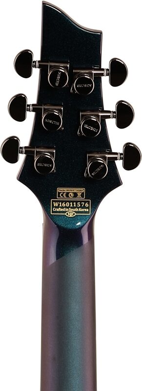 Schecter Hellraiser Hybrid C-1 Electric Guitar, Ultra Violet, Headstock Straight Back
