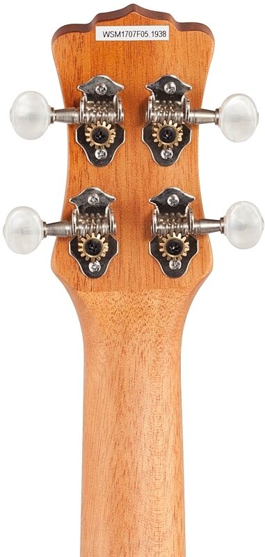 Luna Tribal Mahogany Concert Acoustic-Electric Ukulele (with Preamp), New, Headstock Straight Back