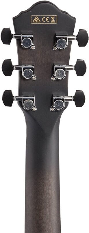 Ibanez AEWC400 Acoustic-Electric Guitar, Transparent Black Sunburst, Blemished, Headstock Straight Back