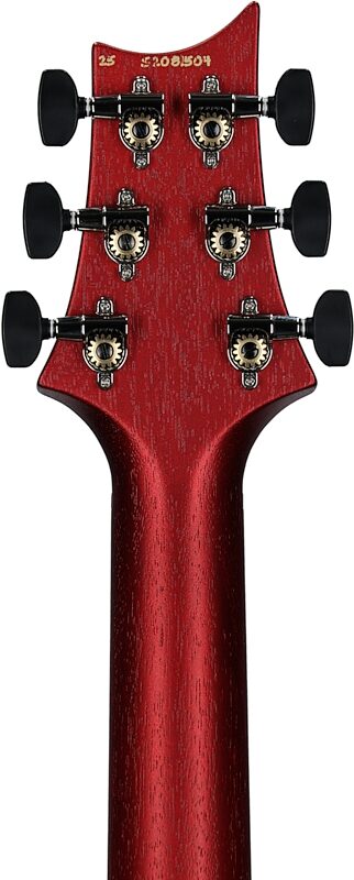 PRS Paul Reed Smith S2 Vela Semi-Hollowbody Electric Guitrar, Satin Red Apple Metallic, Headstock Straight Back