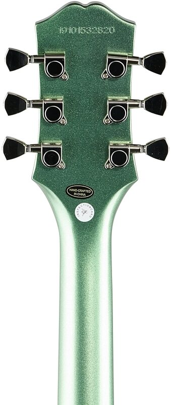 Epiphone SG Muse Electric Guitar, Wanderlust Green Metallic, Headstock Straight Back