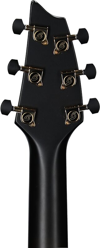 Breedlove Organic Pro Artista Concert CE Acoustic-Electric Guitar (with Case), Black Dawn, Headstock Straight Back