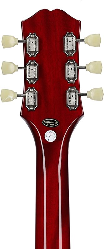 Epiphone SG Standard Electric Guitar, Left-Handed, Cherry, Headstock Straight Back