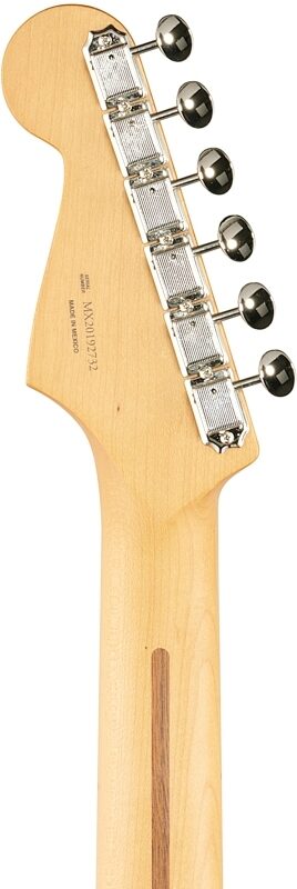 Fender H.E.R. Stratocaster Electric Guitar (with Gig Bag), Chrome Glow, Headstock Straight Back