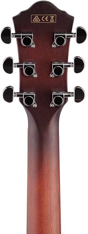 Ibanez AEG19LII Acoustic-Electric Guitar, Left Handed, Tiger Burst, Headstock Straight Back