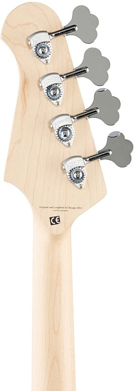 Lakland Skyline 44-64 Custom PJ Maple Fretboard Bass Guitar, Ice Blue, Headstock Straight Back