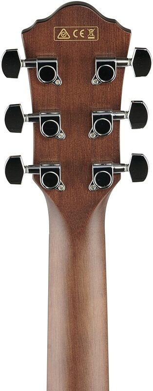 Ibanez AEG70 Acoustic-Electric Guitar, Transparent Charcoal Burst, Headstock Straight Back