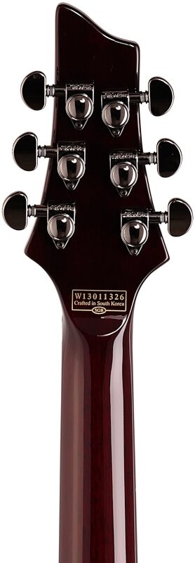 Schecter Hellraiser C-1 FR-S Electric Guitar, Black Cherry, Headstock Straight Back