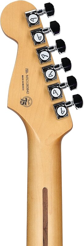 Fender Player Plus Stratocaster HSS Electric Guitar, Pau Ferro Fingerboard (with Gig Bag), Silverburst, Headstock Straight Back