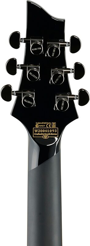Schecter C-1 Blackjack Electric Guitar, Gloss Black, Headstock Straight Back