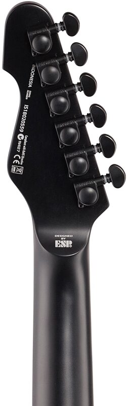 ESP LTD TE-401 Electric Guitar, Black Satin, Headstock Straight Back