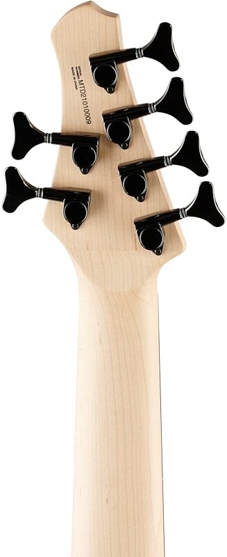 MTD Kingston Z6 Fretless Electric Bass, 6-String, Natural Gloss, Headstock Straight Back