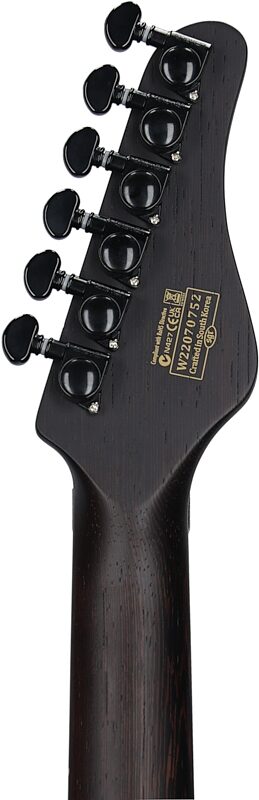 Schecter Sun Valley Super Shredder Exotic FR Electric Guitar, Left-Handed, Black Limba, Headstock Straight Back