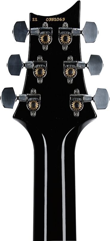 PRS Paul Reed Smith Custom 24 Piezo Pattern Regular Electric Guitar (with Case), Black Gold Wrap Burst, Headstock Straight Back
