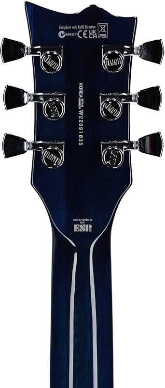 ESP LTD EC1000T CTM Electric Guitar, Violet Shadow, Headstock Straight Back
