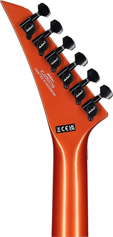 Jackson X Series Soloist SL3X DX Crackle Electric Guitar, Lambo Orange, USED, Blemished, Headstock Straight Back