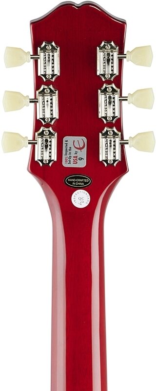 Epiphone Les Paul Standard 50s Electric Guitar, Heritage Cherry Sunburst, Headstock Straight Back