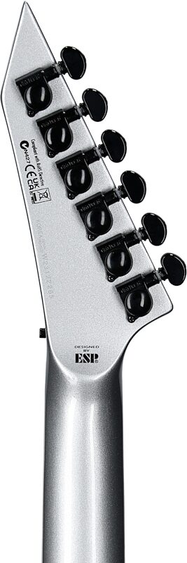 ESP LTD H3-1000FR Electric Guitar (with Seymour Duncan Pickups), Metallic Silver, Blemished, Headstock Straight Back