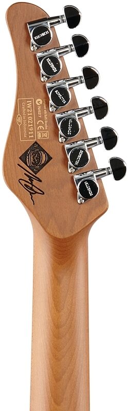 Schecter Nick Johnston Traditional HSS Electric Guitar, Atomic Ink, Headstock Straight Back