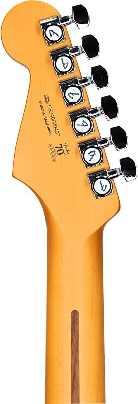 Fender American Ultra II Stratocaster Electric Guitar, Ebony Fingerboard (with Case), Ultraburst, Headstock Straight Back