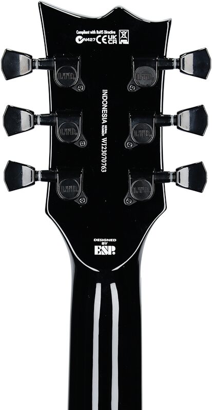 ESP LTD EC-256QM Electric Guitar, See-Thru Blk Cherry, Headstock Straight Back