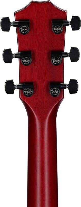 Taylor 224ce-SE Special Edition Red Grand Auditorium Acoustic-Electric Guitar (with Case), Red, Headstock Straight Back