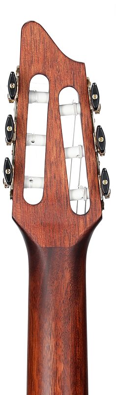 Breedlove Organic Solo Pro Concert Classical Acoustic-Electric Guitar (with Case), Edgeburst, Headstock Straight Back