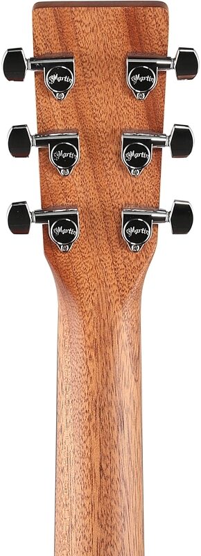 Martin D-10E Road Series Acoustic-Electric Guitar, Left-Handed (with Gig Bag), Natural - Sapele, Headstock Straight Back